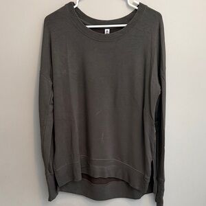 Athleta Charcoal Long Sleeve Top